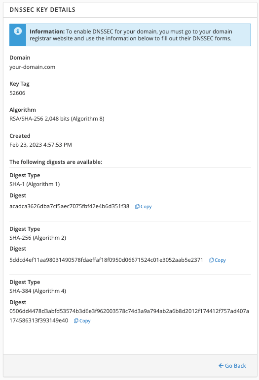 تفعيل DNSSEC على cPanel