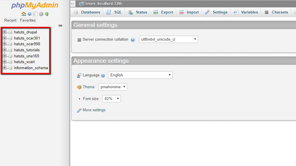 إصلاح وتحسين قواعد البيانات في phpMyAdmin