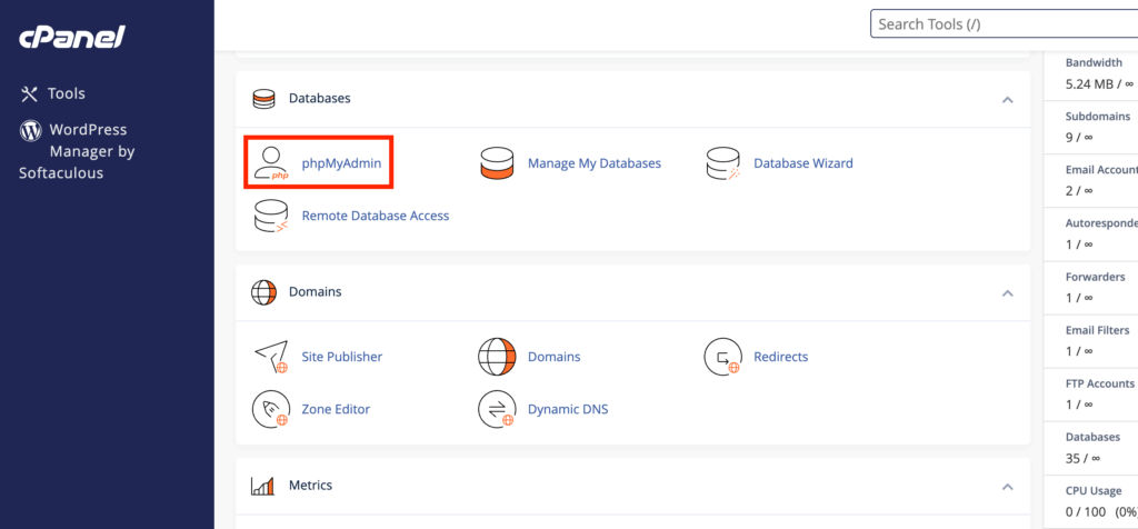 إصلاح وتحسين قواعد البيانات في phpMyAdmin